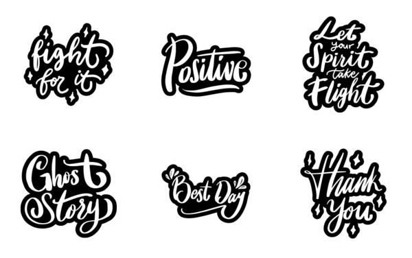 lettering positivity