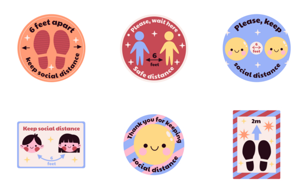 social distancing floor