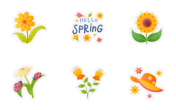 spring sticker
