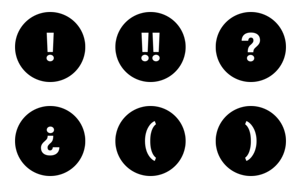 punctuation symbols