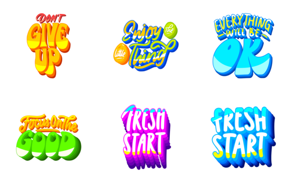 lettering and positivity