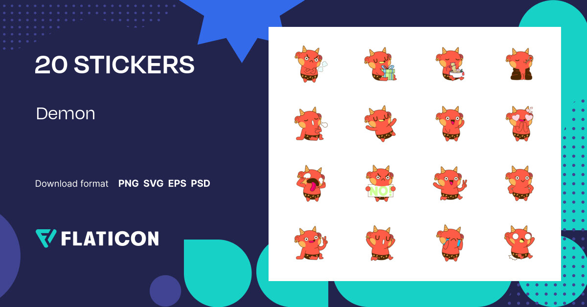 Pack of free Demon stickers (SVG, PNG) | Flaticon