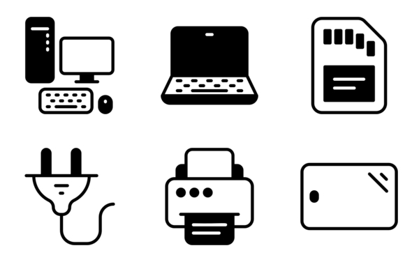 computer hardware icons