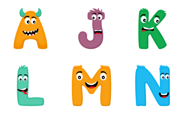 alphabet and numbers