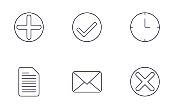 interface icons gray