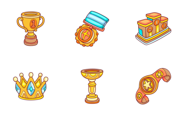 trophy and winning cup