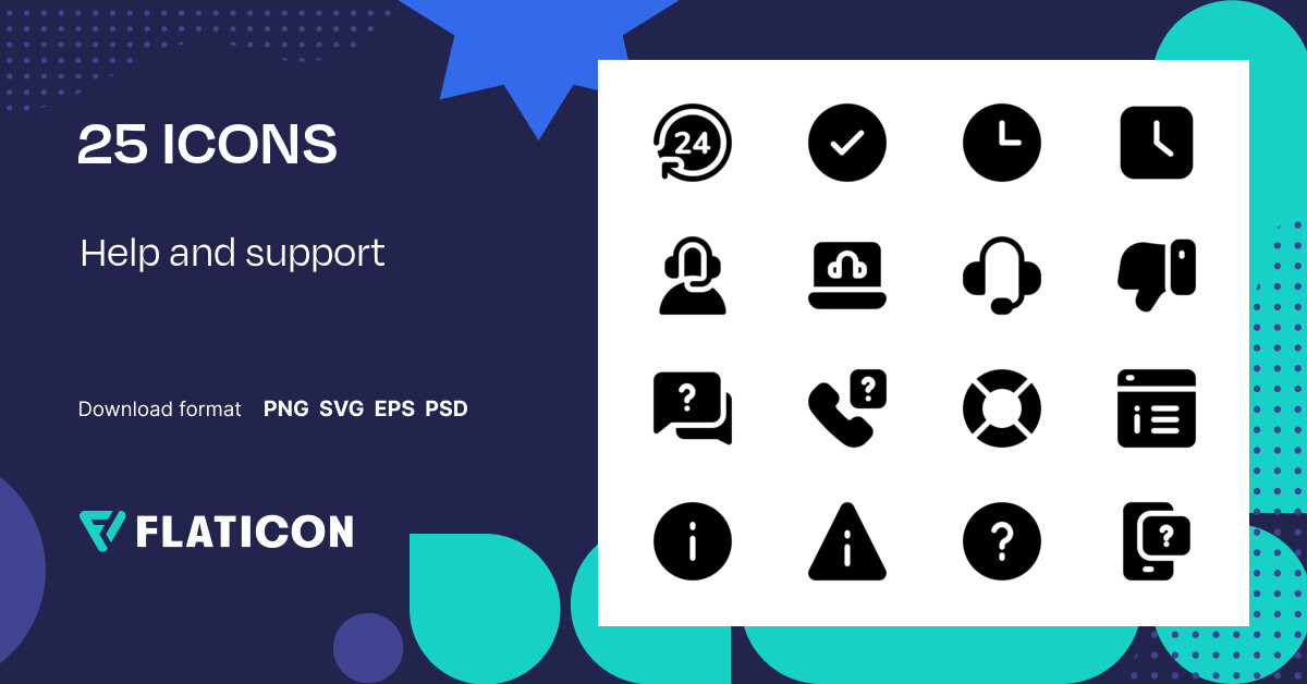 help-and-support-icon-pack-glyph-25-svg-icons