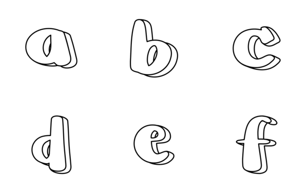 alphabet lowercase