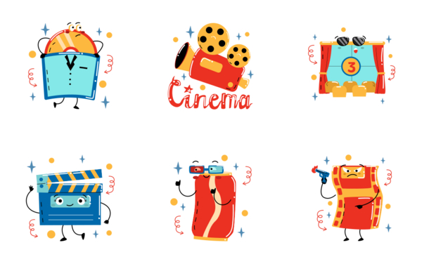 movie time sticker