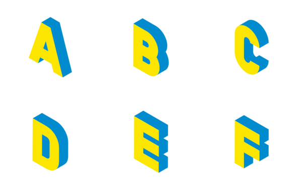 isometric alphabet