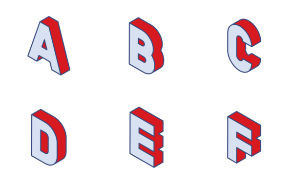 isometric alphabet