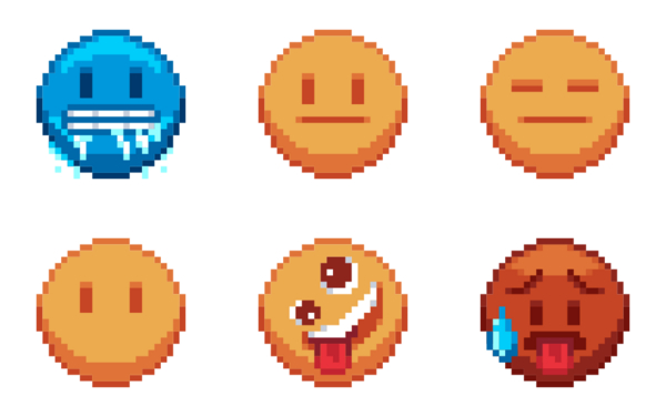 pixel art emojis