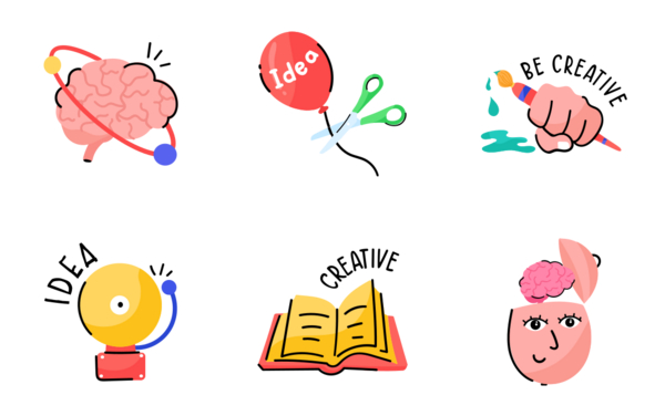 creativity stickers pack