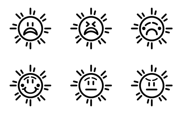 sun emojis emotions