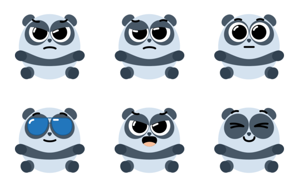 panda emoticons