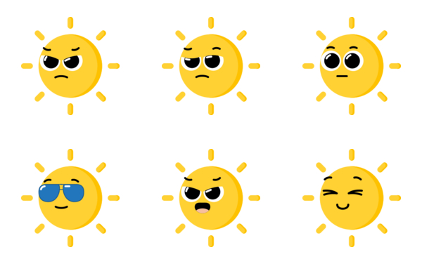 sun emoticons