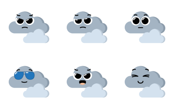 cloud emoticons