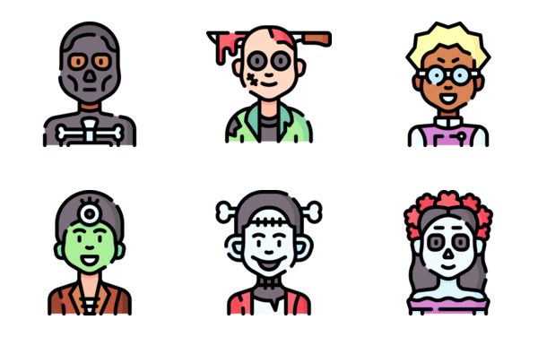 halloween children avatars