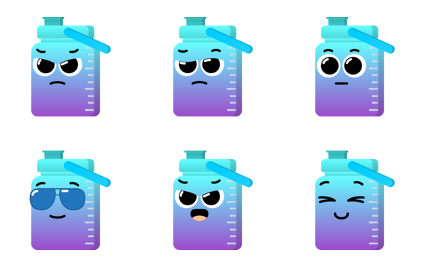 bottle emoticons