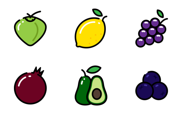 various fruits