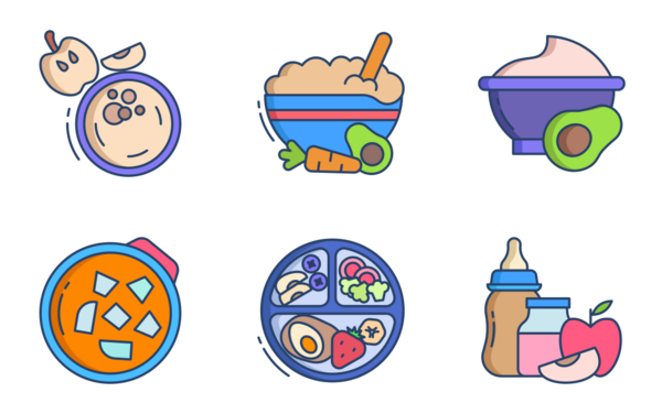 baby food and dish