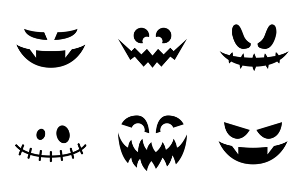 scary halloween faces