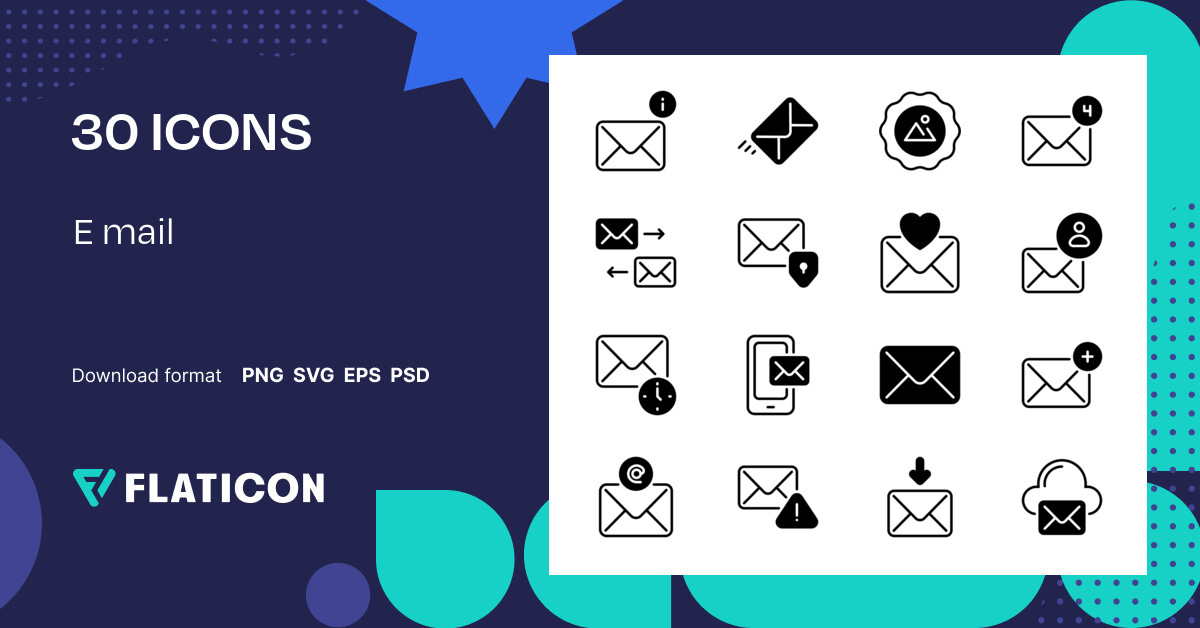 Pack de iconos E mail | Mixed | 30 Iconos .SVG