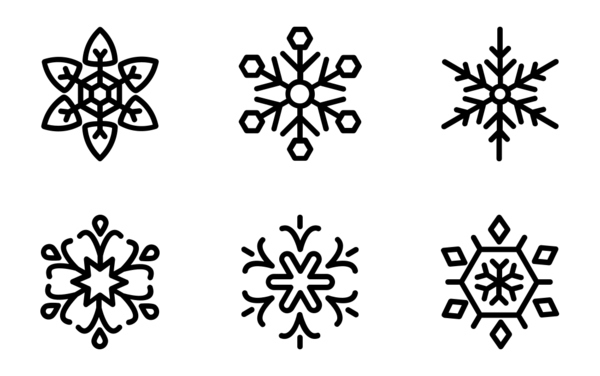 geometric snowflakes