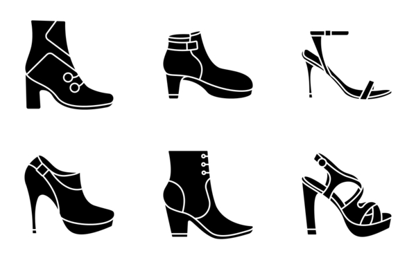 high heels and footwear