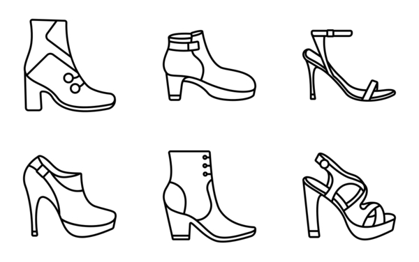 high heels and footwear
