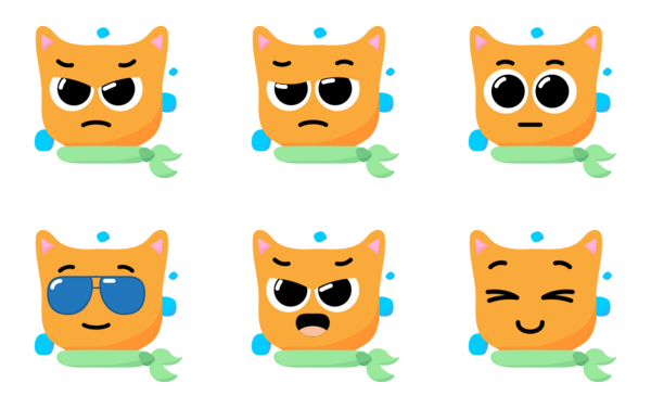 cat emoticons