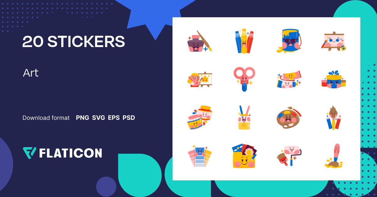 Pack of free Art stickers (SVG, PNG) | Flaticon