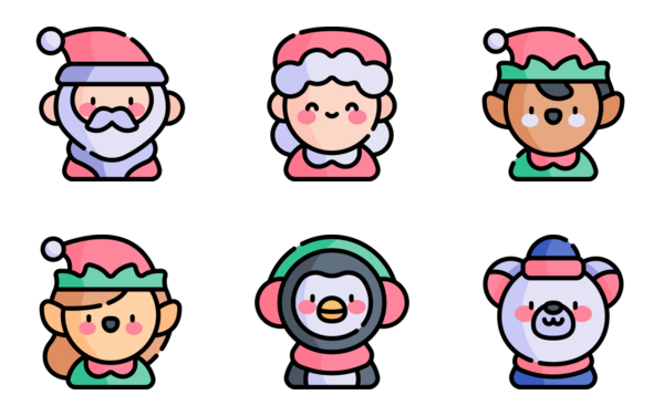christmas characters christmas characters