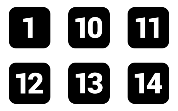 1 to 50 numbers