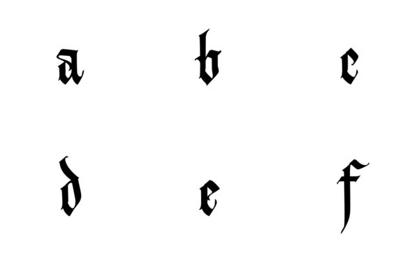 gothic font