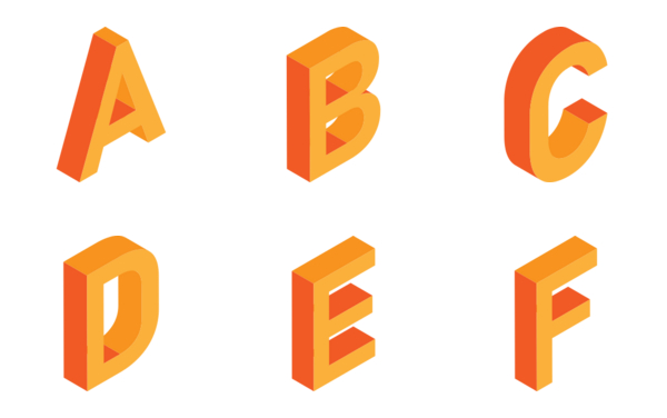 Isometric letters
