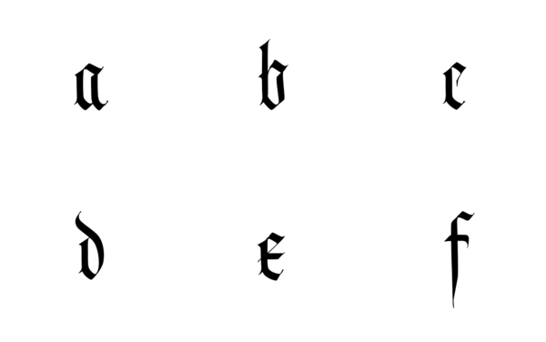 gothic alphabet