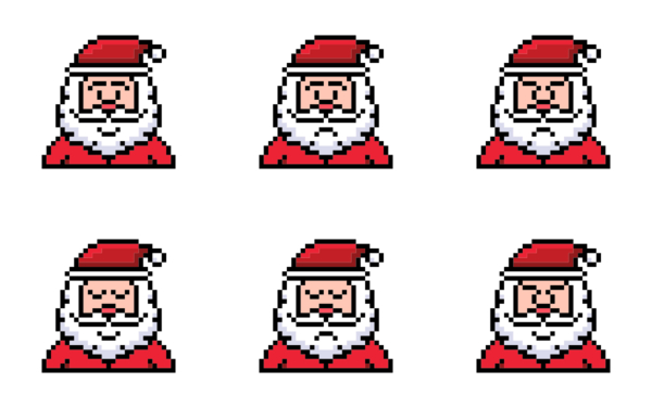 santa pixel