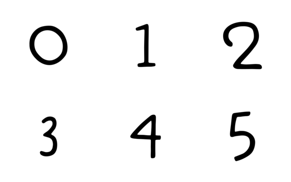 letters and numbers