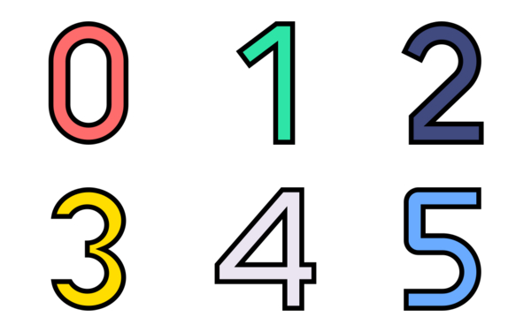 alphabet and numbers