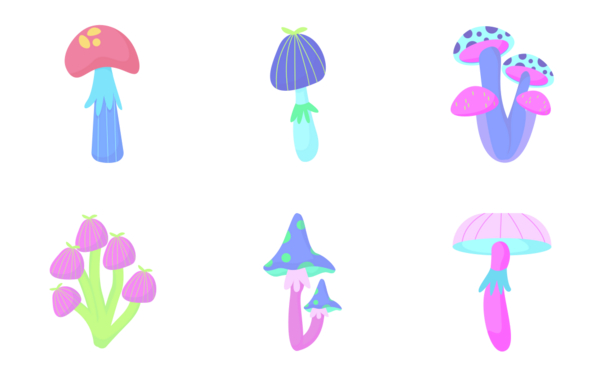 mushroom hippie psychedelia