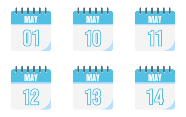 date and calendar may