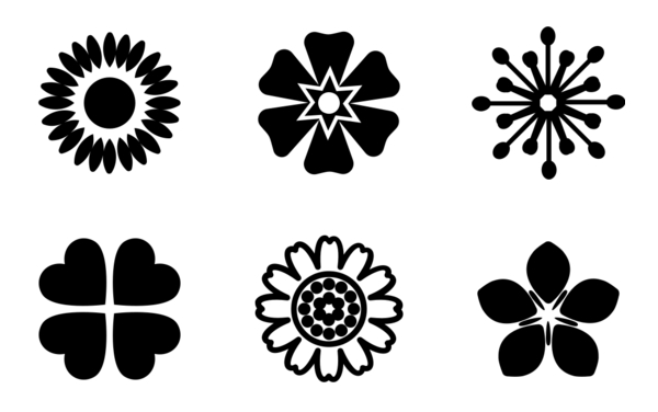 decorative flower symbols