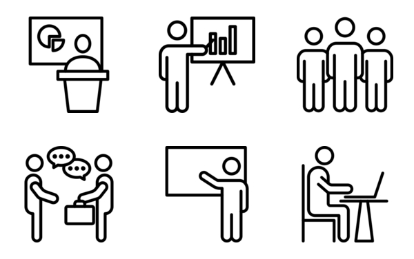 pictogram working