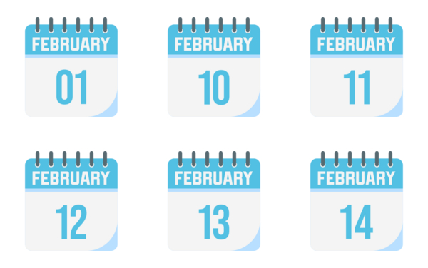 Date and calendar February