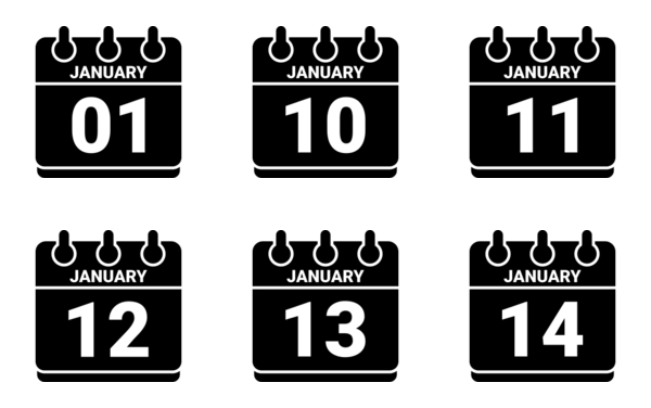 calendar of january