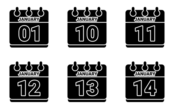 calendar of january