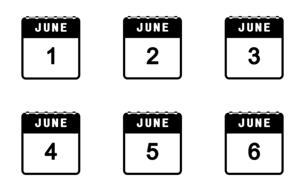 june and july calendar