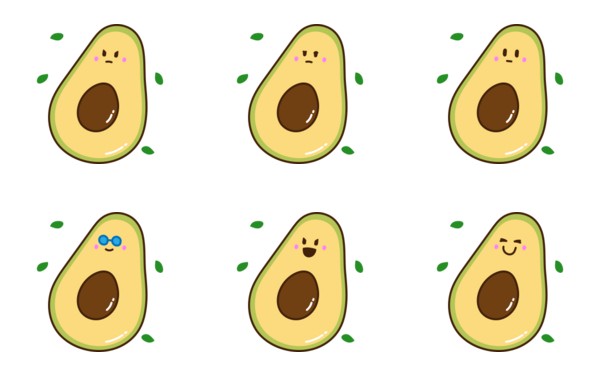 avocado emoticon