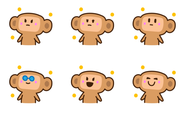 monkey emoticons